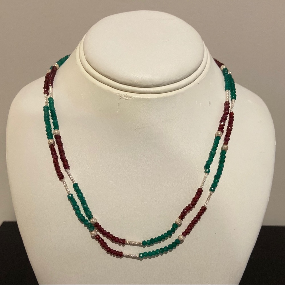 Silver Beaded Necklace